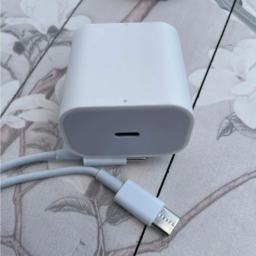 White type C Wall Charger with Cable
